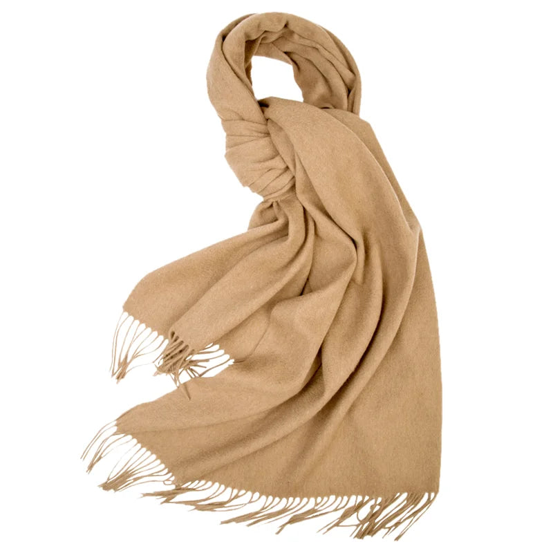 Wool Winter Scarf Women Fashion Shawl Adult Solid Scarves Luxury Autumn Shawls and Wraps Poncho Scarfs for Ladies Unisex Wrap