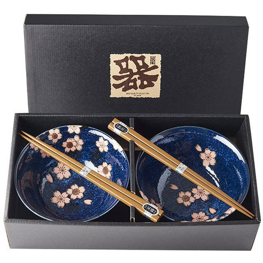 Made In Japan Pink Sakura Tálkészlet pálcikákkal, 400 ml, 2 db (MIJC7577)-0