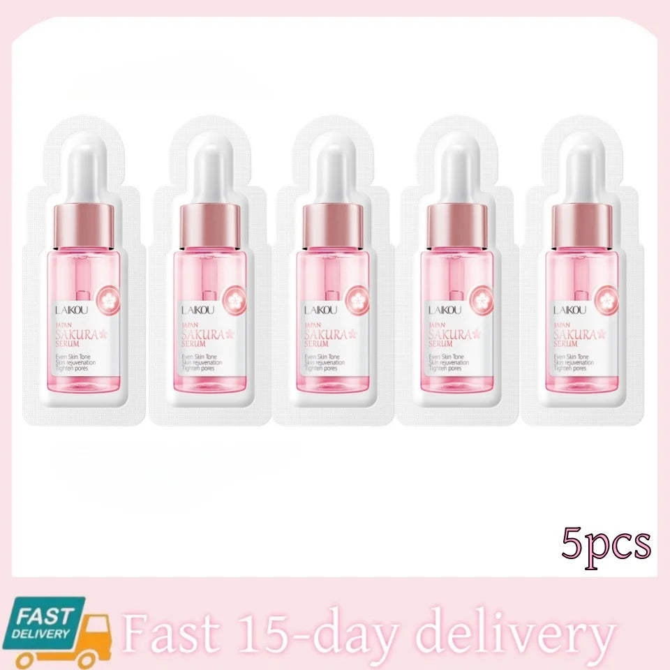 Sakura Whitening Face Serum Fade Fine Lines Anti Aging Tighten Pores Improve Melanin Pigment Dull Moisturizer Brighten Skin Care