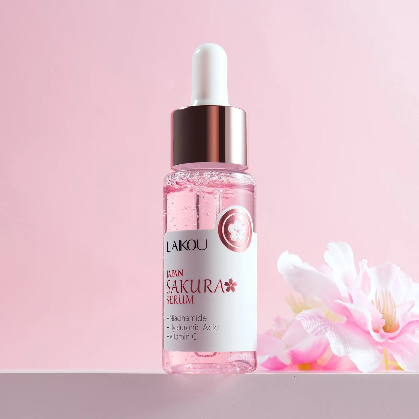 30ml Sakura Face Essence Shrink Pores Anti-Aging Moisturizing Facial Care Brighten Tighten Hydrating Repair Soften Solution
