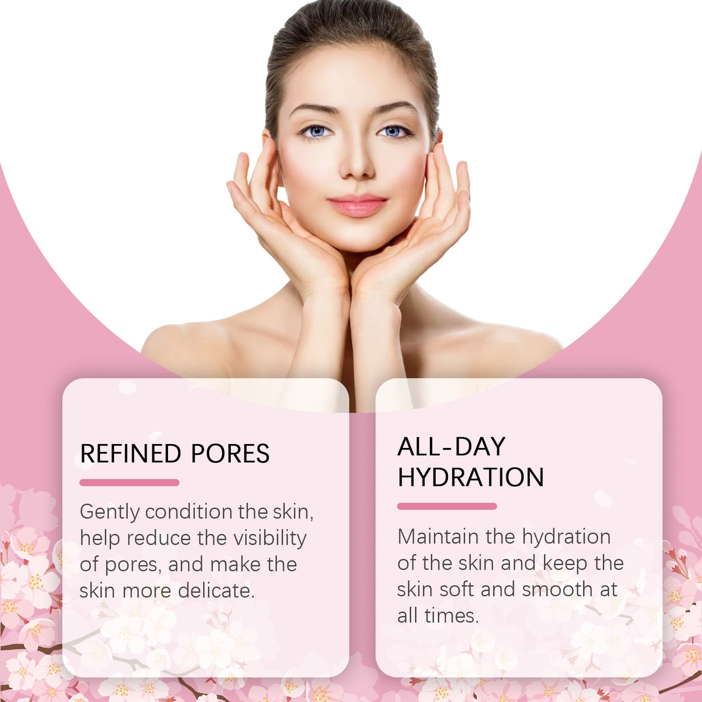 Sakura Face Toner Deep Hydrating Moisturizing Oil Control Improve Dryness Rejuvenating Firming Brightening Cherry Blossoms Serum
