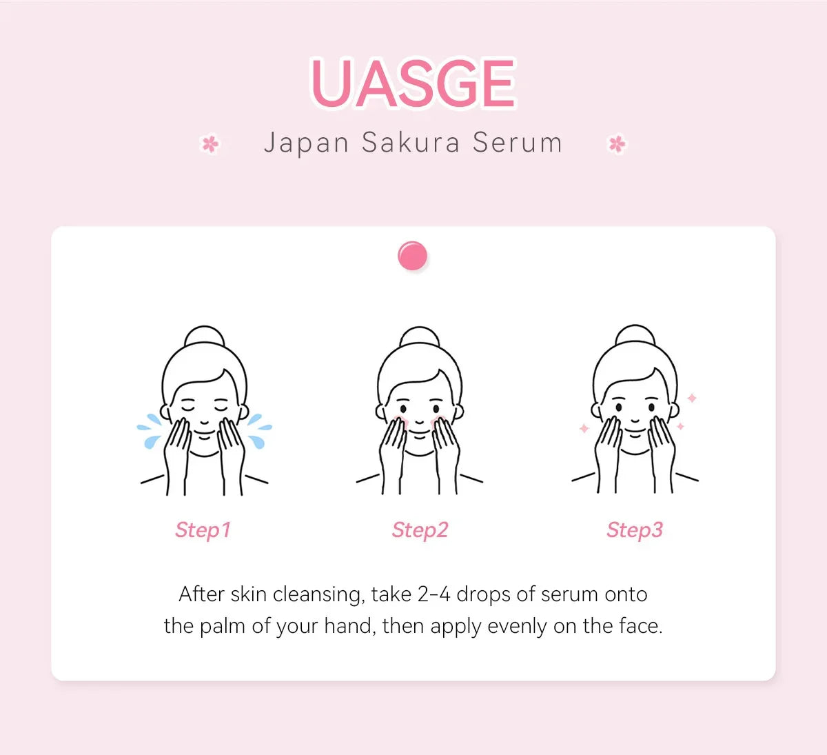 Sakura Whitening Face Serum Fade Fine Lines Anti Aging Tighten Pores Improve Melanin Pigment Dull Moisturizer Brighten Skin Care