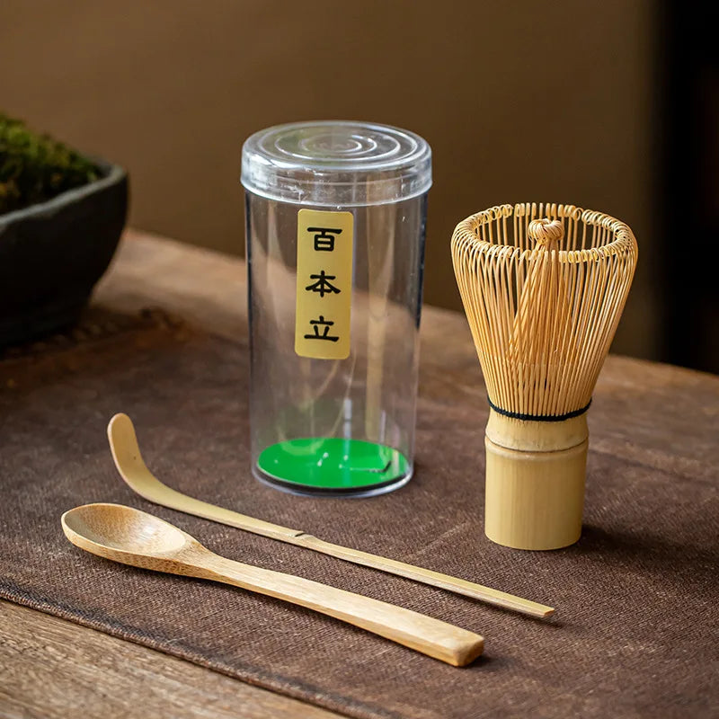 Tea Set Japanese Tea Set Matcha Whisk (Chasen) Tea Spoon And Scoop (Chashaku) Matcha Set Bamboo Accessories
