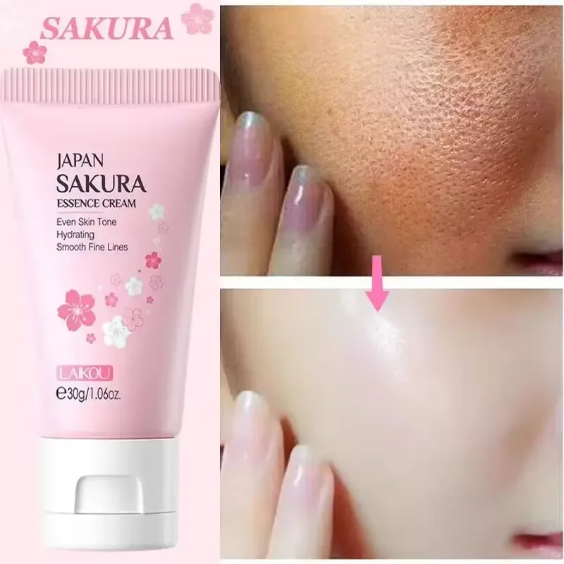 Sakura Travel Size Sets & Kits Skin Care Whitening Face Cream Brighten Serum Fade Dark Circles Eye Cream Firm Lift Shrink Pores