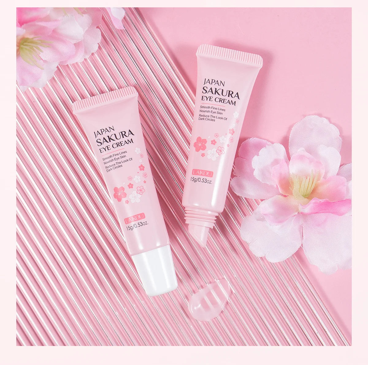 Sakura Travel Size Sets & Kits Skin Care Whitening Face Cream Brighten Serum Fade Dark Circles Eye Cream Firm Lift Shrink Pores