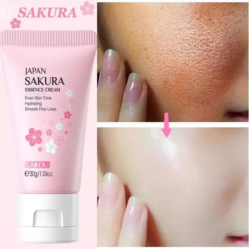 Sakura Travel Size Sets & Kits Skin Care Whitening Face Cream Brighten Serum Fade Dark Circles Eye Cream Firm Lift Shrink Pores
