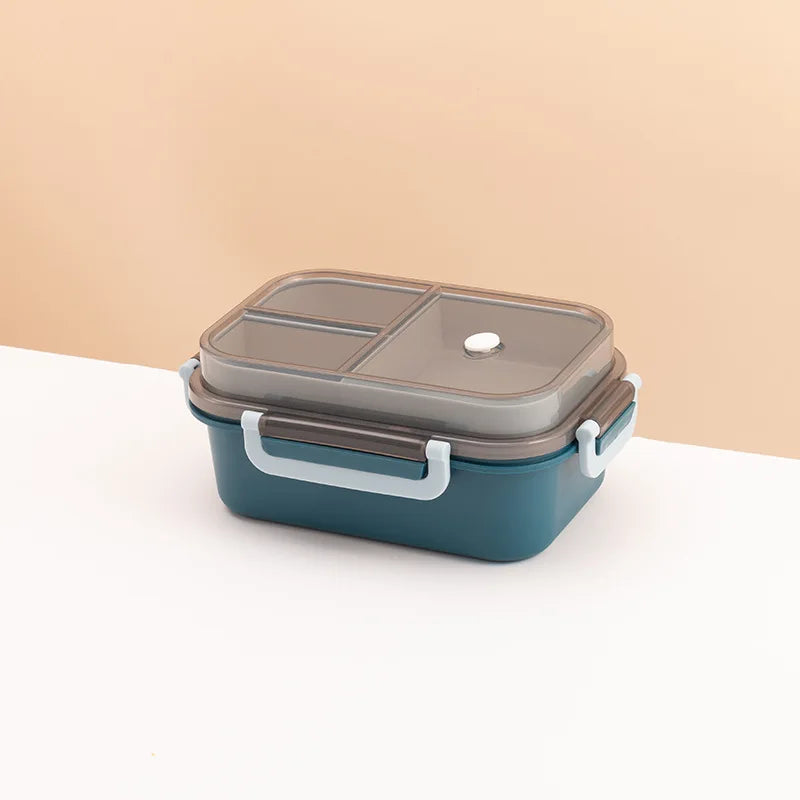 1250ml Lunch Box Portable Double-layer Compartment Food Container Microwave Picnic Fresh for Children School Office Bento Box