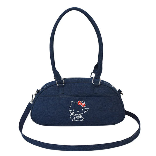 Sanrio Hello Kitty New Women's Handbag Fashion Trend Women's Shoulder Messenger Bag Cartoon Cute Shoulder Bag High Quality