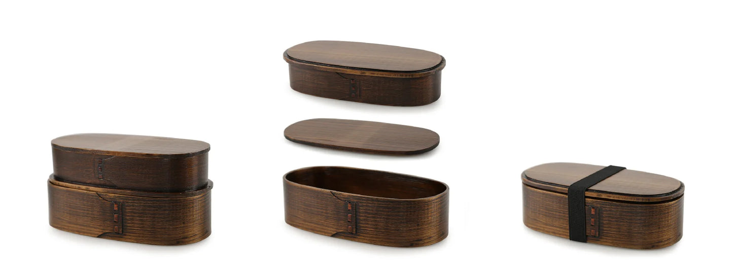Wooden Lunch Box Set Japanese Bento Boxes Picnic Dinnerware Kit for School Food Container Sushi Case with Tableware Lunchbox