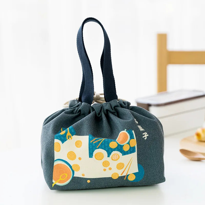 Wooden Lunch Box Set Japanese Bento Boxes Picnic Dinnerware Kit for School Food Container Sushi Case with Tableware Lunchbox