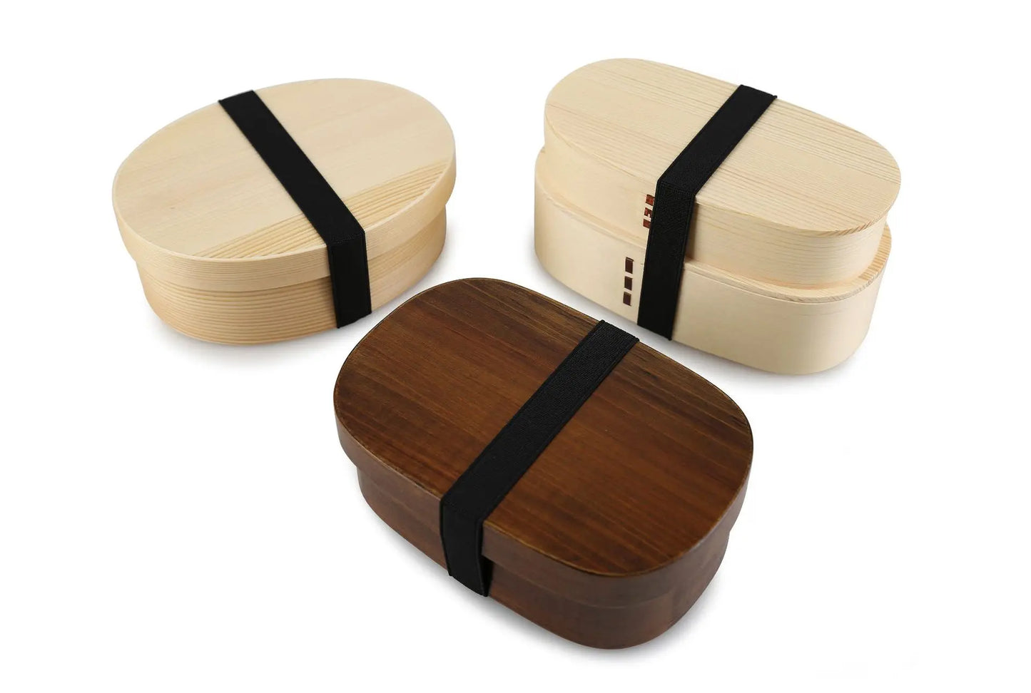Wooden Lunch Box Set Japanese Bento Boxes Picnic Dinnerware Kit for School Food Container Sushi Case with Tableware Lunchbox