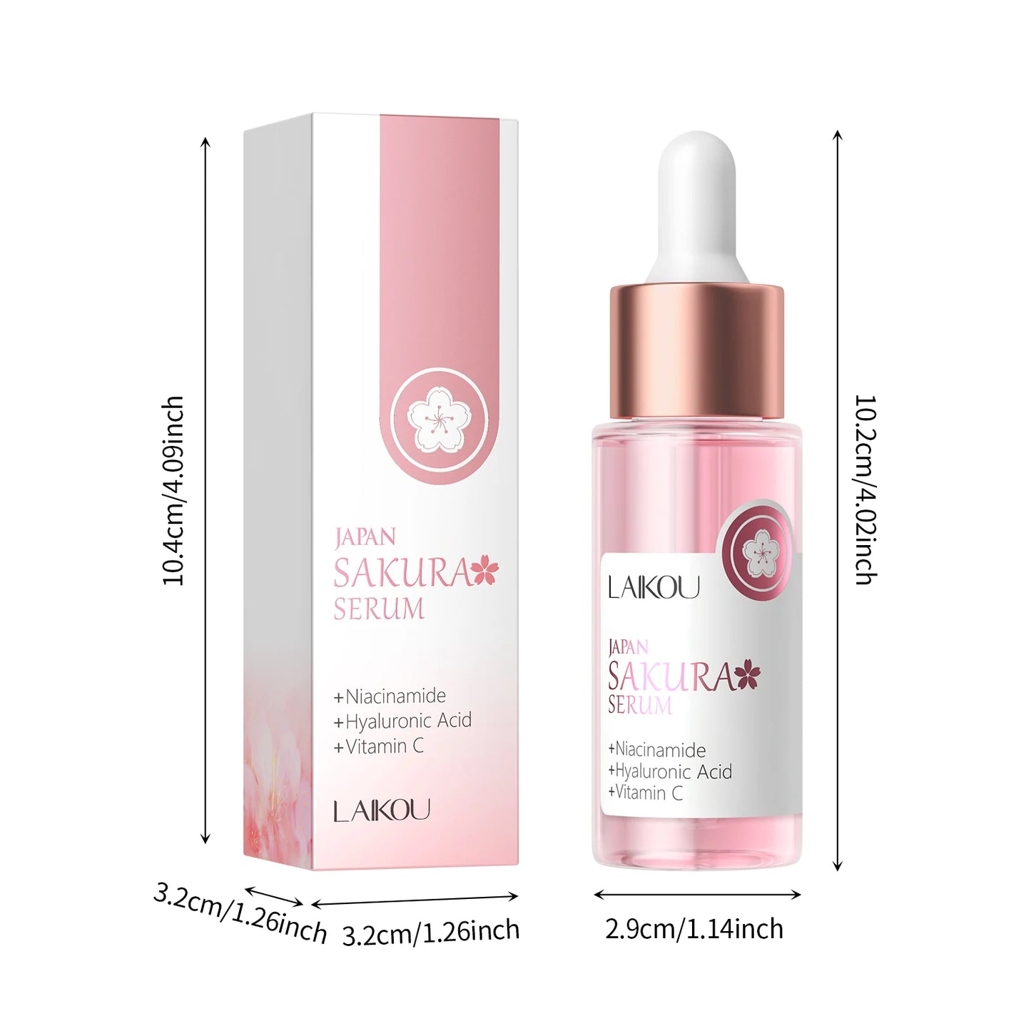 30ml Sakura Face Essence Shrink Pores Anti-Aging Moisturizing Facial Care Brighten Tighten Hydrating Repair Soften Solution