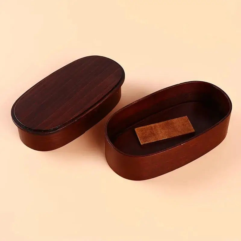 Useful Wooden Lunch Box Picnic Japanese Bento Box for School Kids Dinnerware Set Round Square Lunch Box