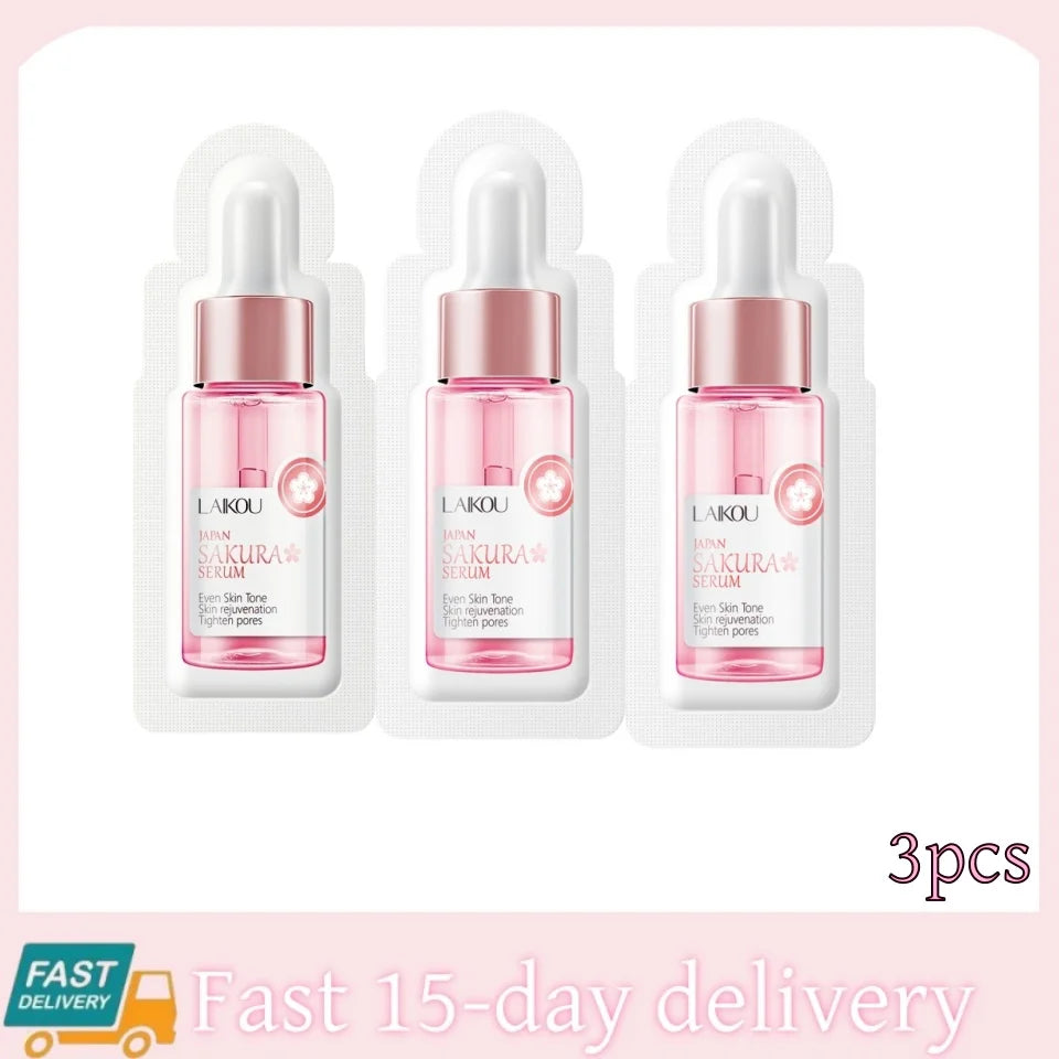 Sakura Whitening Face Serum Fade Fine Lines Anti Aging Tighten Pores Improve Melanin Pigment Dull Moisturizer Brighten Skin Care