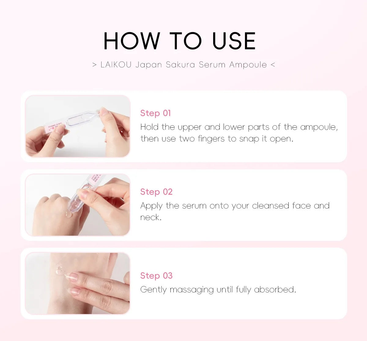 30pcs Japan Sakura Serum Facial Moisturizing Nourish Repair Fade Wrinkle Dark Spot Anti Aging Essence Skin Care