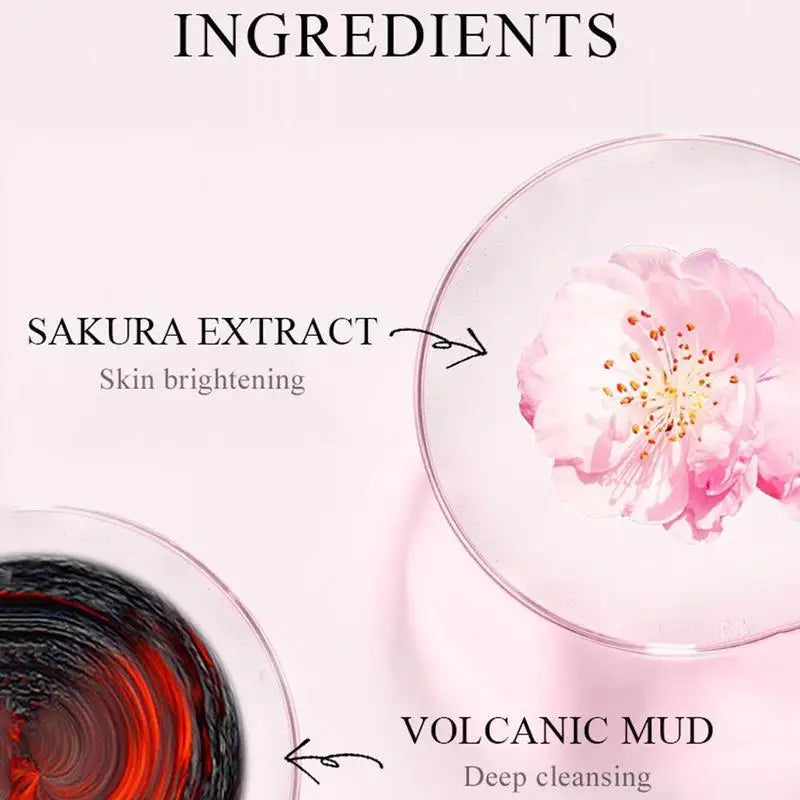 1/5Pcs Sakura Collagen Mud Mask Deep Hydrating Moisturing Skin Conditioning Brightening Deep Cleansing Smoothing SkinCare Produc