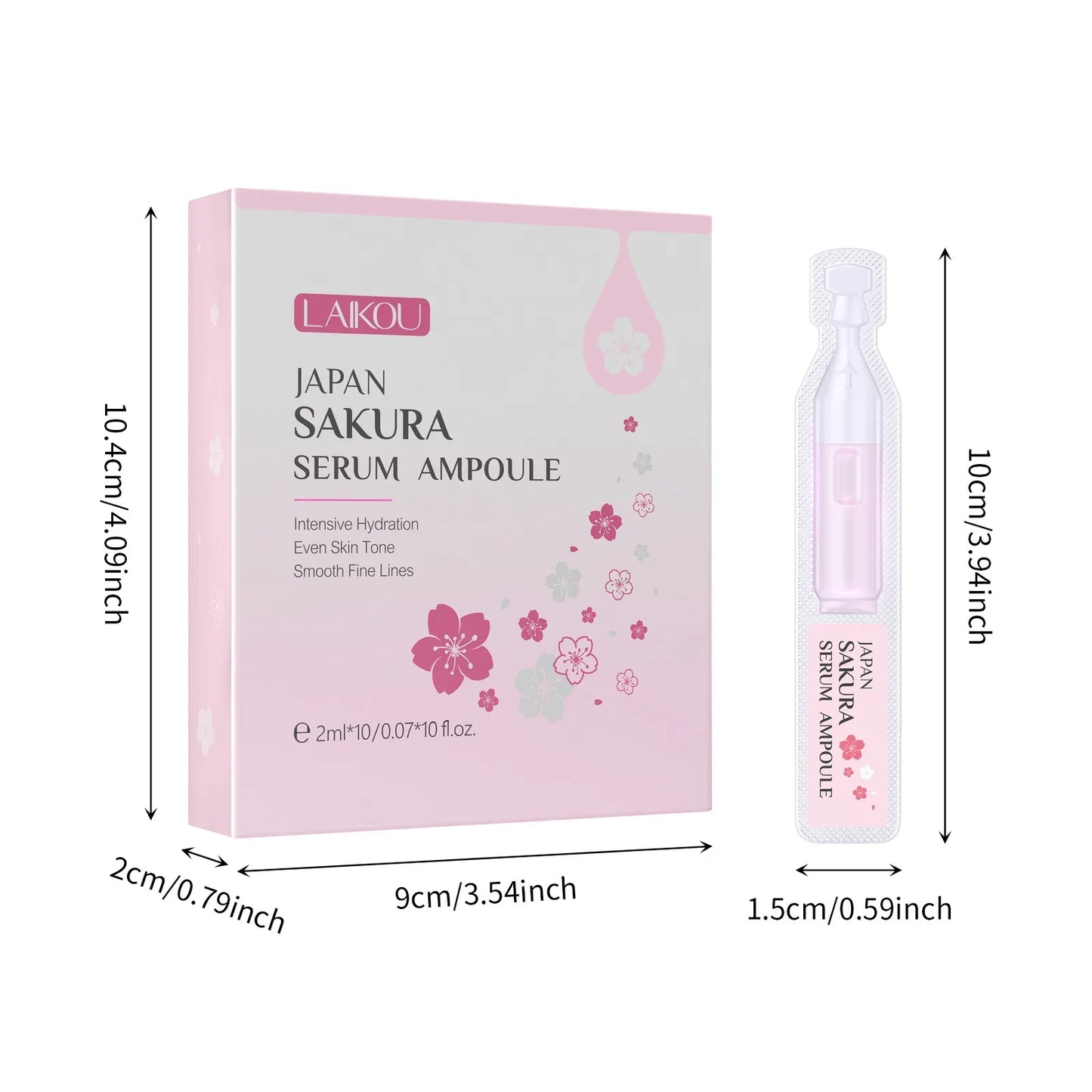 30pcs Japan Sakura Serum Facial Moisturizing Nourish Repair Fade Wrinkle Dark Spot Anti Aging Essence Skin Care