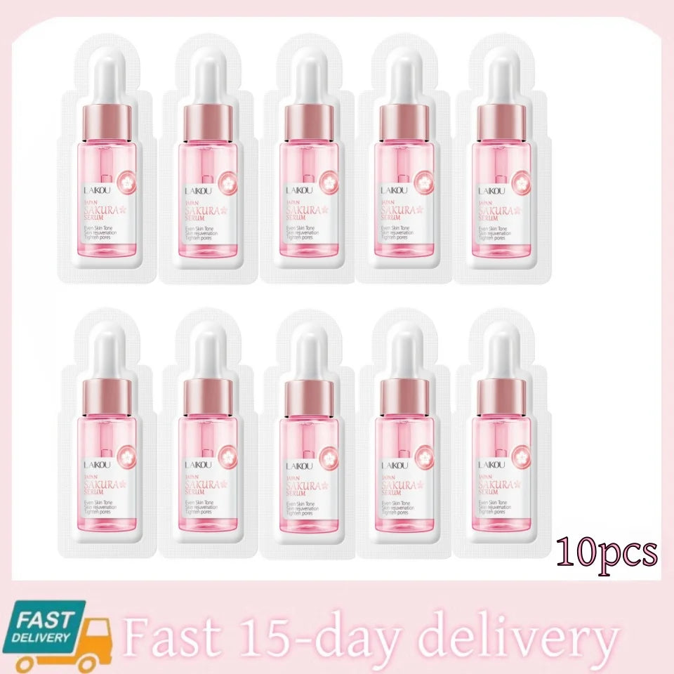 Sakura Whitening Face Serum Fade Fine Lines Anti Aging Tighten Pores Improve Melanin Pigment Dull Moisturizer Brighten Skin Care