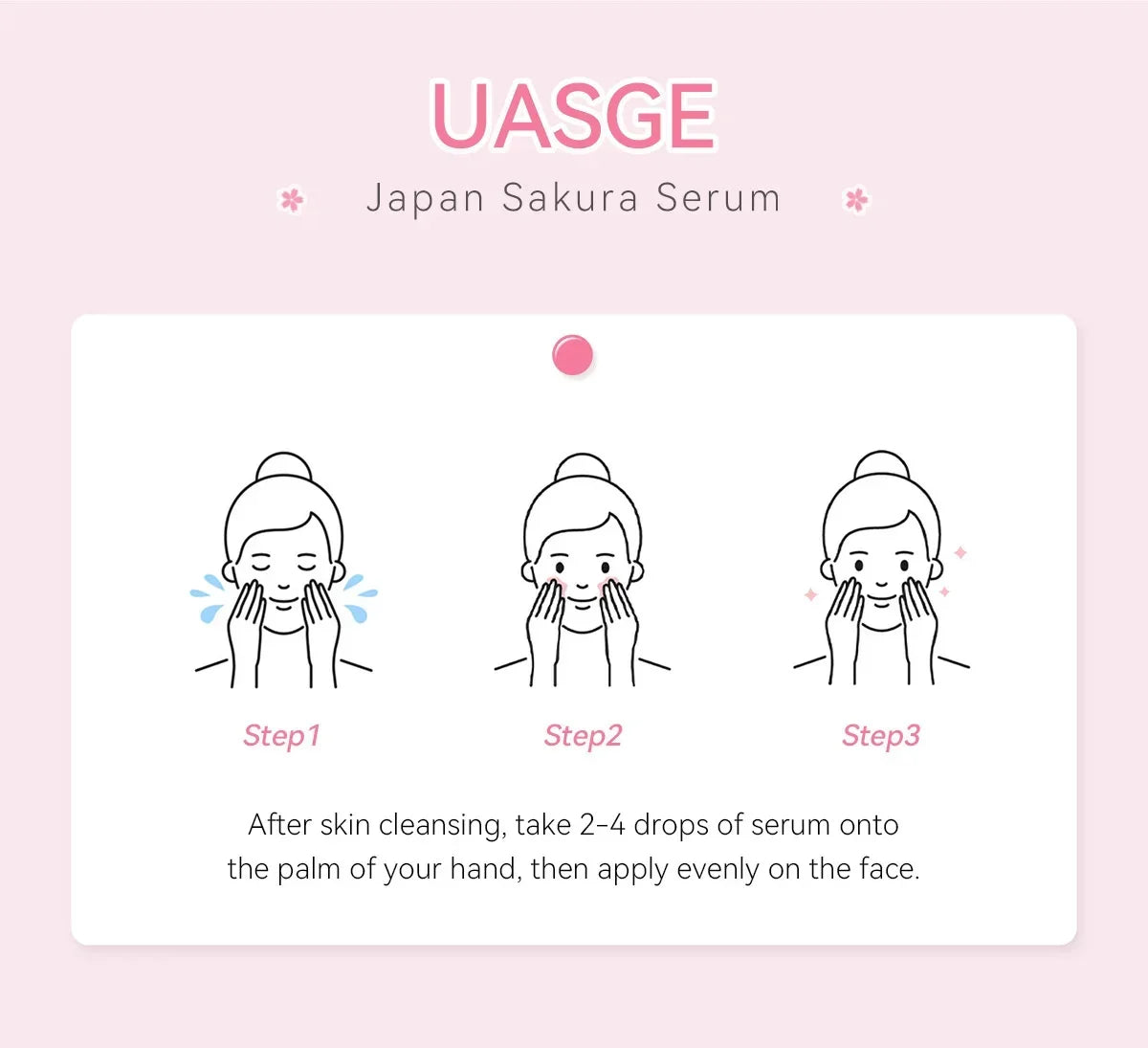 Anti Aging Sakura Whitening Face Serum Fade Fine Lines Tighten Pores Improve Melanin Pigment Dull Moisturizer Brighten Skin Care