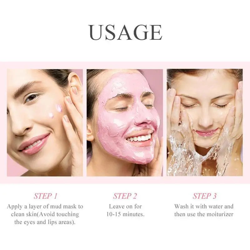 1/5Pcs Sakura Collagen Mud Mask Deep Hydrating Moisturing Skin Conditioning Brightening Deep Cleansing Smoothing SkinCare Produc