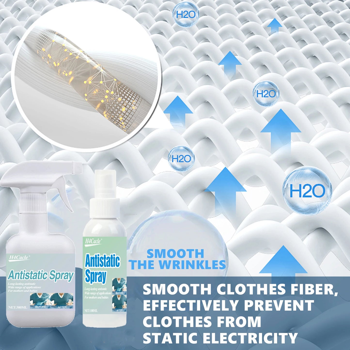 Anti-static Spray Wool Clothes Hair Clothing Fragrance Softener Anti-wrinkle Clothing Sweater De-static Magic Weapon