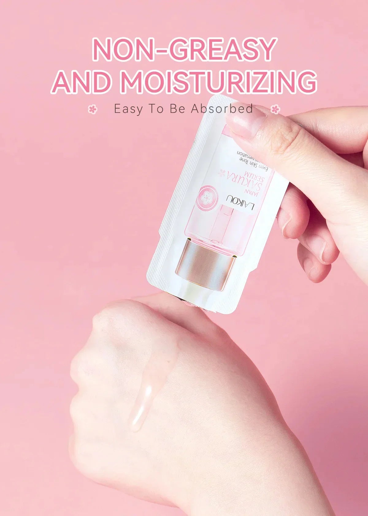 Anti Aging Sakura Whitening Face Serum Fade Fine Lines Tighten Pores Improve Melanin Pigment Dull Moisturizer Brighten Skin Care