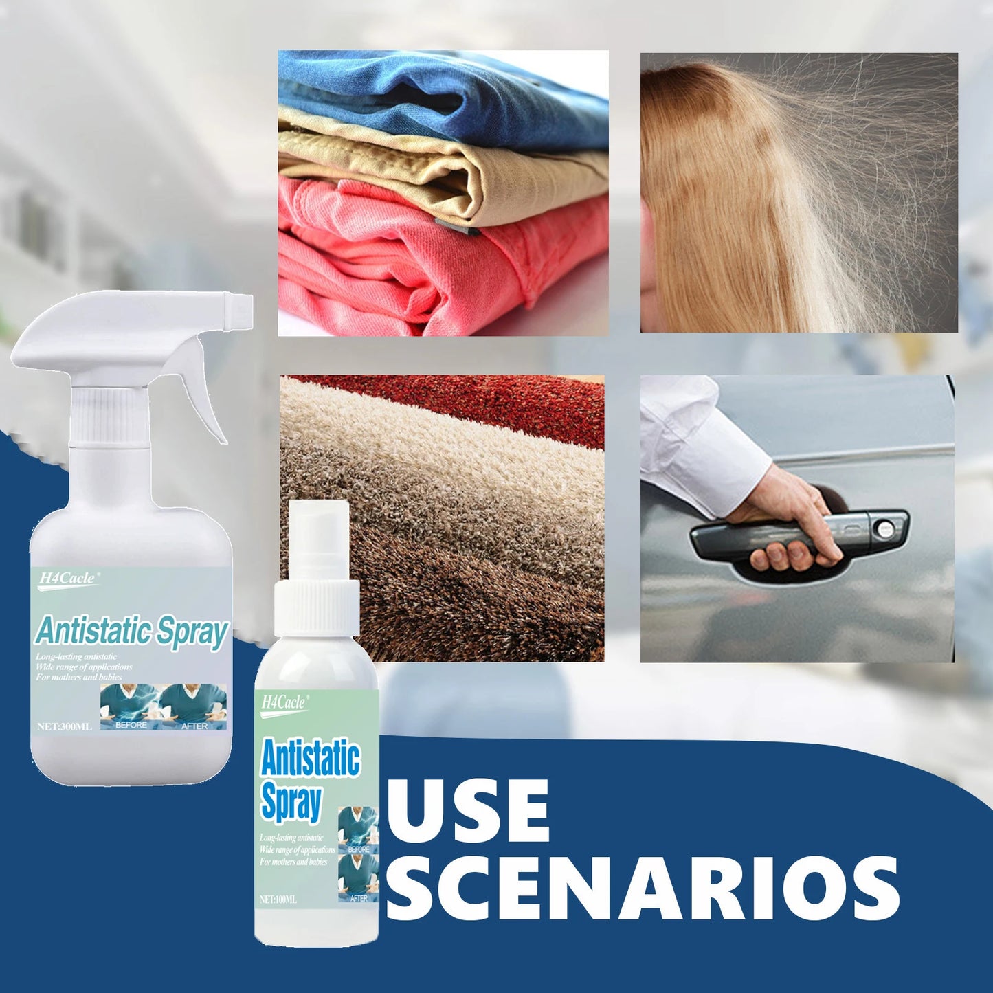 Anti-static Spray Wool Clothes Hair Clothing Fragrance Softener Anti-wrinkle Clothing Sweater De-static Magic Weapon