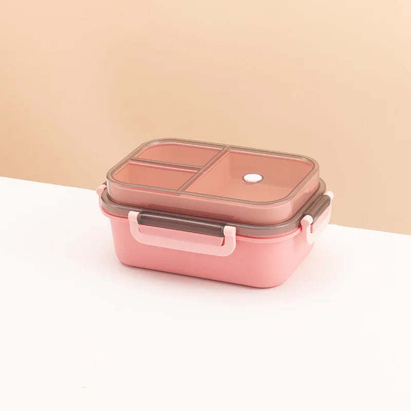 1250ml Lunch Box Portable Double-layer Compartment Food Container Microwave Picnic Fresh for Children School Office Bento Box